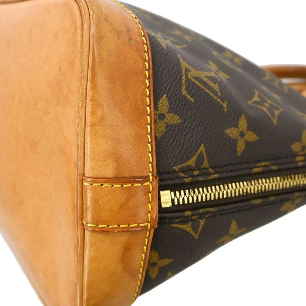 Louis Vuitton Alma Handbag Monogram Canvas Brown Canvas Handbag - Picture 9 of 13